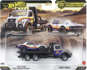 Hot Wheels Premium 1967 Off Road Camaro & Off road Murica Flat Bed