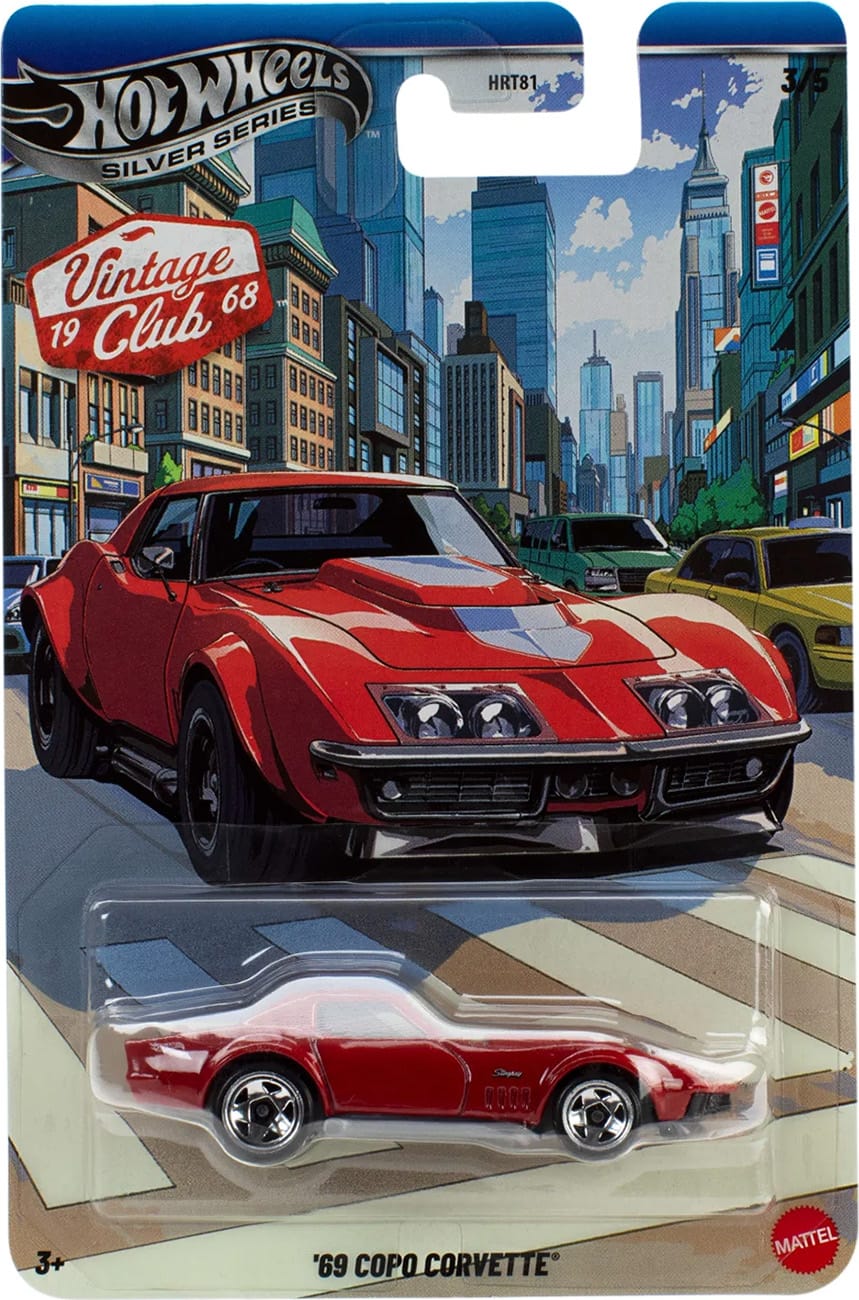Hot Wheels Silver seeria '69 COPO Corvette
