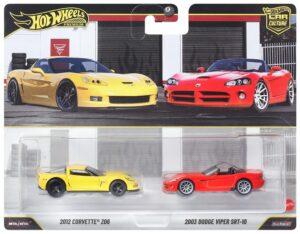 Hot Wheels Premium 2012 Corvette Z06 & 2003 Dodge Viper SRT-10