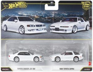 Hot Wheels Premium Toyota Chaser JZX 100 & 1989 Toyota Supra