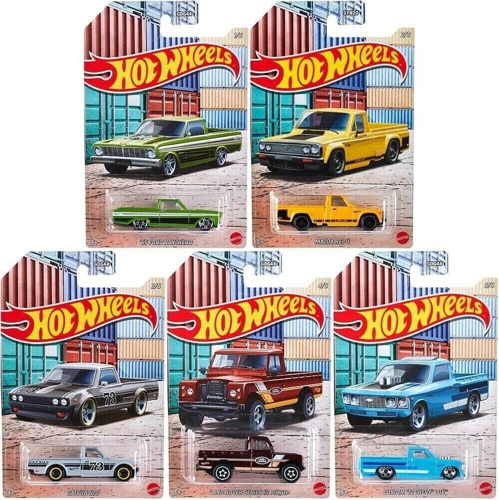 Hot Wheels Hot Pickups 2020a komplekt koos blister kaitseümbrisega