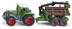 Siku Fendt traktor metsaveohaagisega