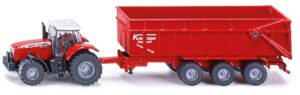 Siku Massey Ferguson traktor haagisega
