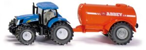 Siku New Holland traktor Abbey vaakumpaagiga