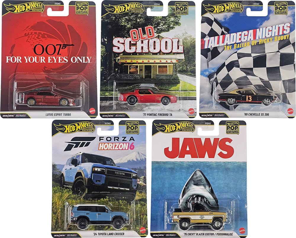 Hot Wheels Premium Pop Culture komplekt (mix T)