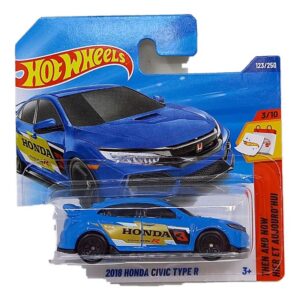 Hot Wheels 2018 Honda Civic Type R (blue) (with Pepco sticker)