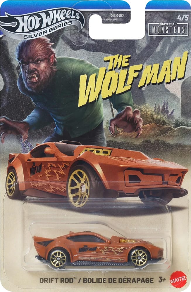 Hot Wheels Universal Monsters Drift Rod – The Wolf Man