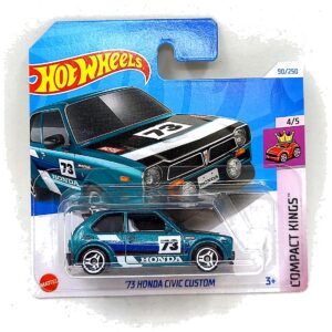 Hot Wheels 73 Honda Civic Custom turkiis