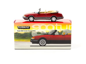 Saab 900 Turbo Convertible Red Tarmac